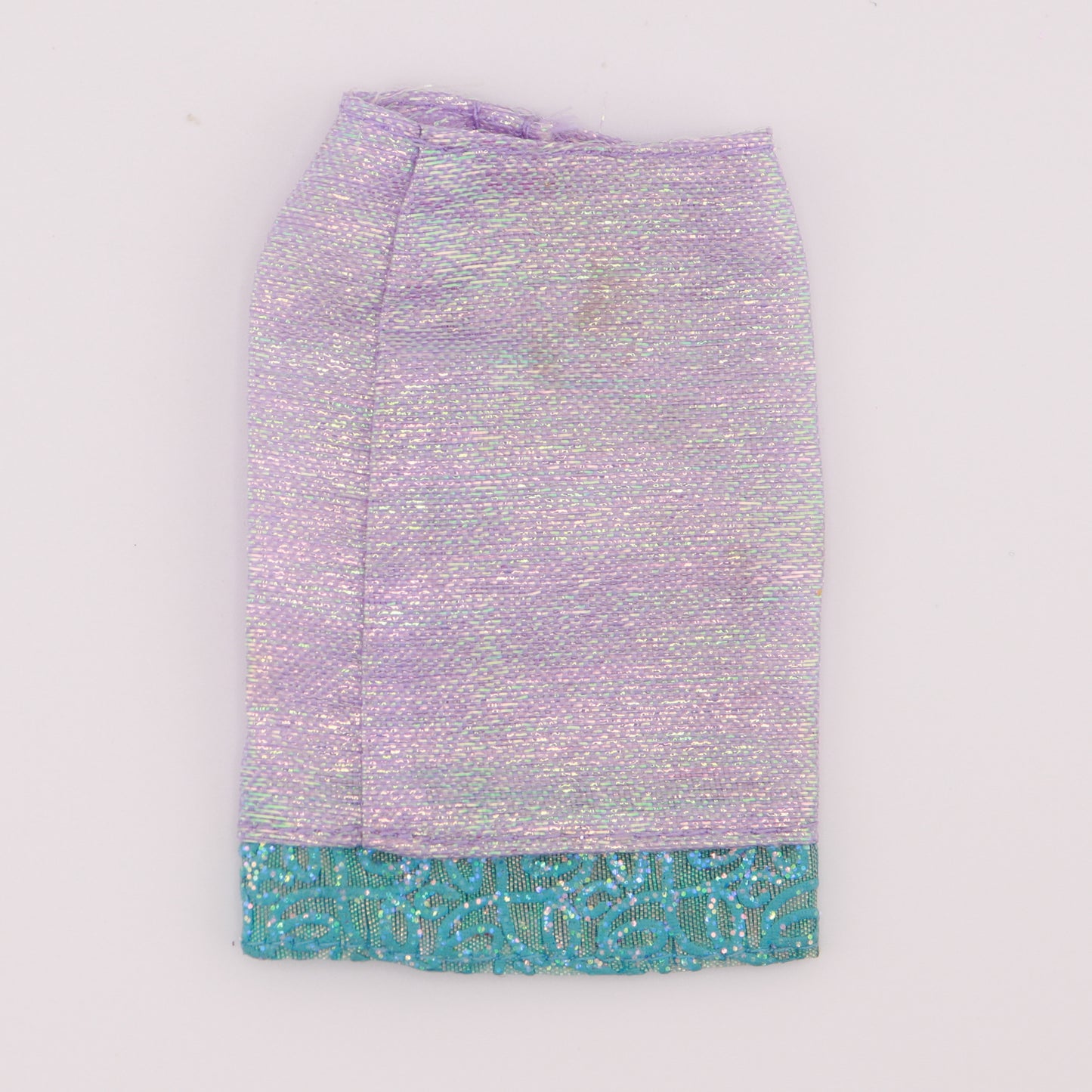 Shimmer Lavender Skirt with Blue Detail