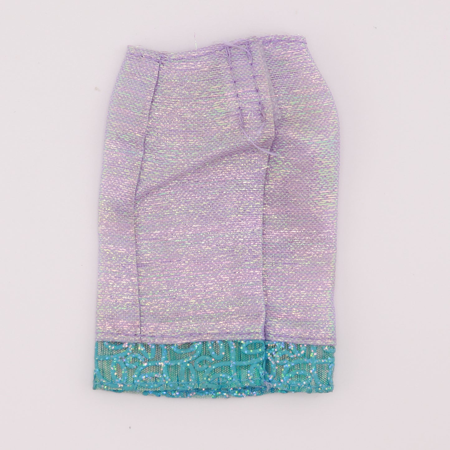 Shimmer Lavender Skirt with Blue Detail