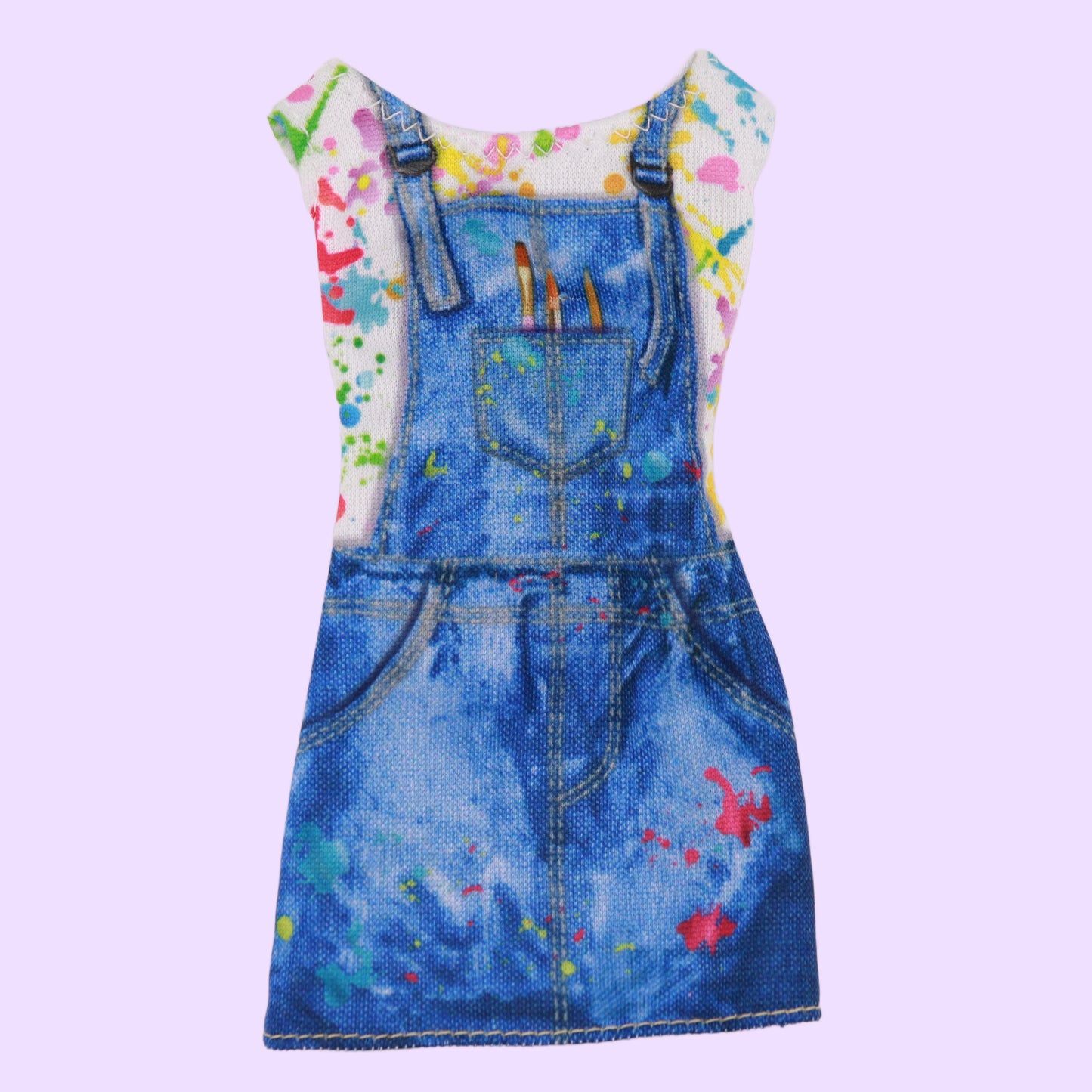Artist Smock Printed On Dress