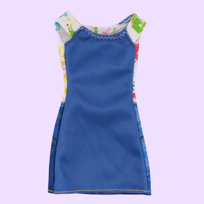 Artist Smock Printed On Dress