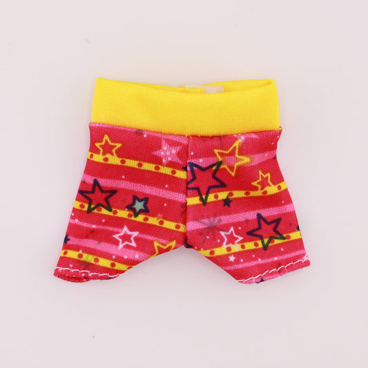 Yellow and Pink Star Workout Shorts