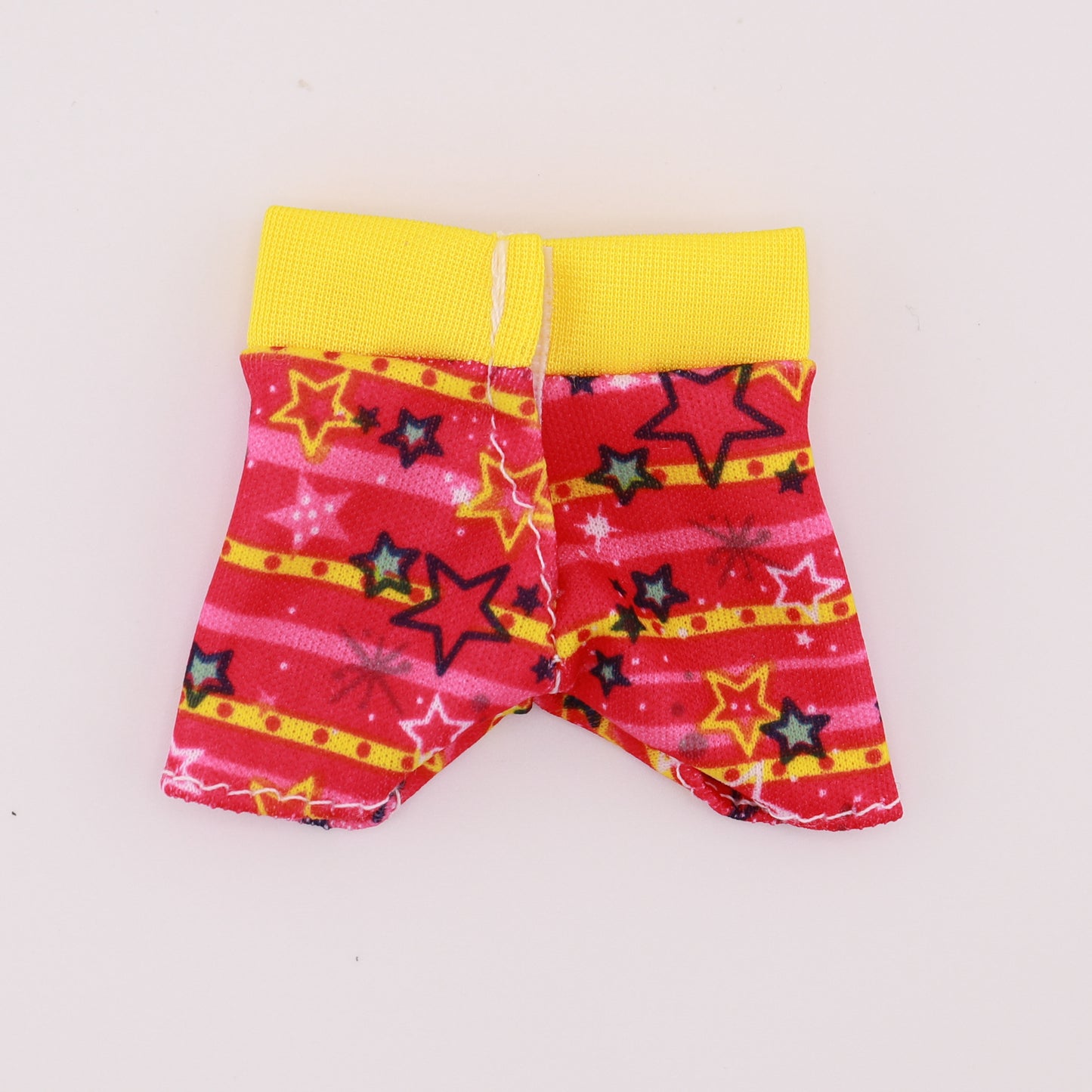 Yellow and Pink Star Workout Shorts