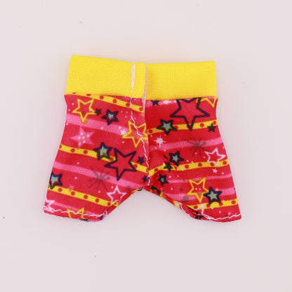 Yellow and Pink Star Workout Shorts