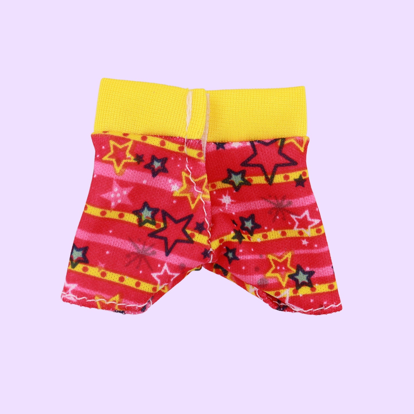 Yellow and Pink Star Workout Shorts