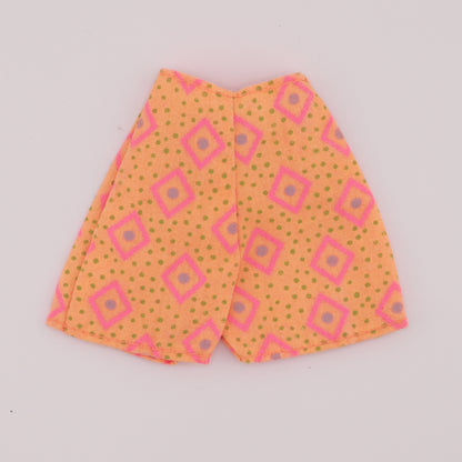 Light Orange Shorts with Geometric Print