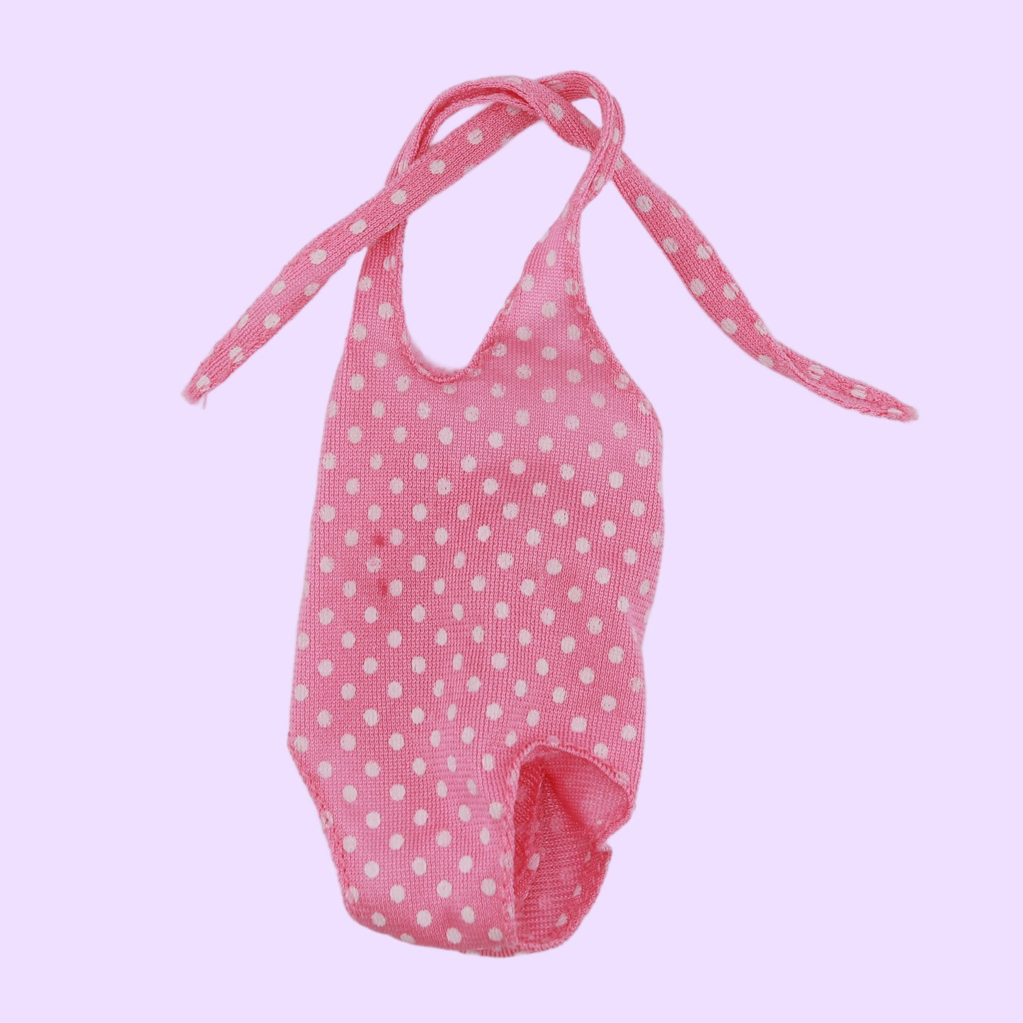Pink and White Polka Dot Swimsuit