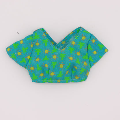 Palm Tree and Sun Crop Top