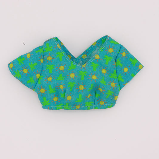 Palm Tree and Sun Crop Top