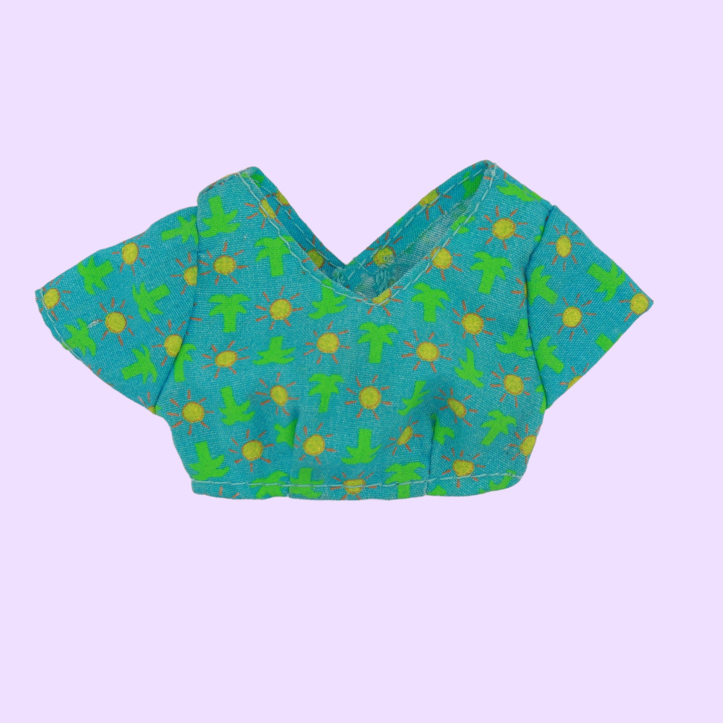 Palm Tree and Sun Crop Top