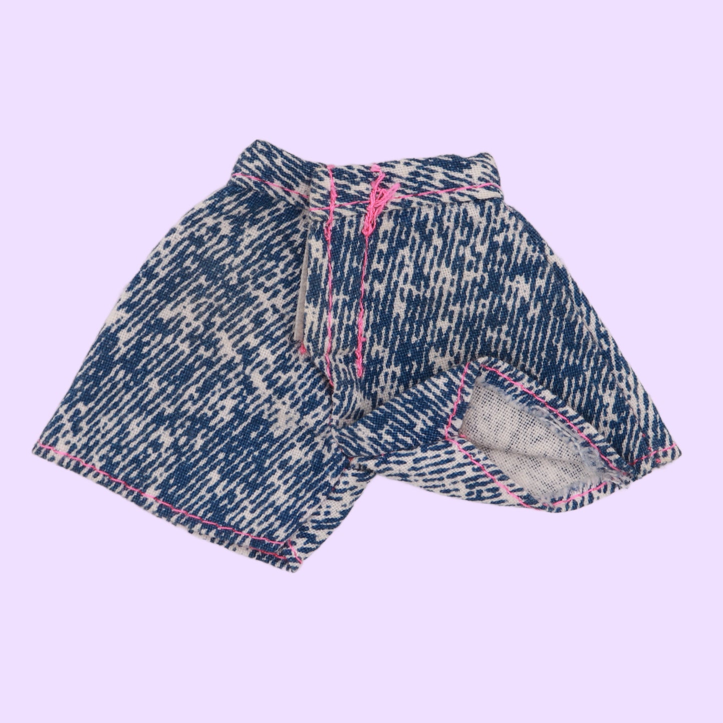 Denim Shorts with Floral Detail