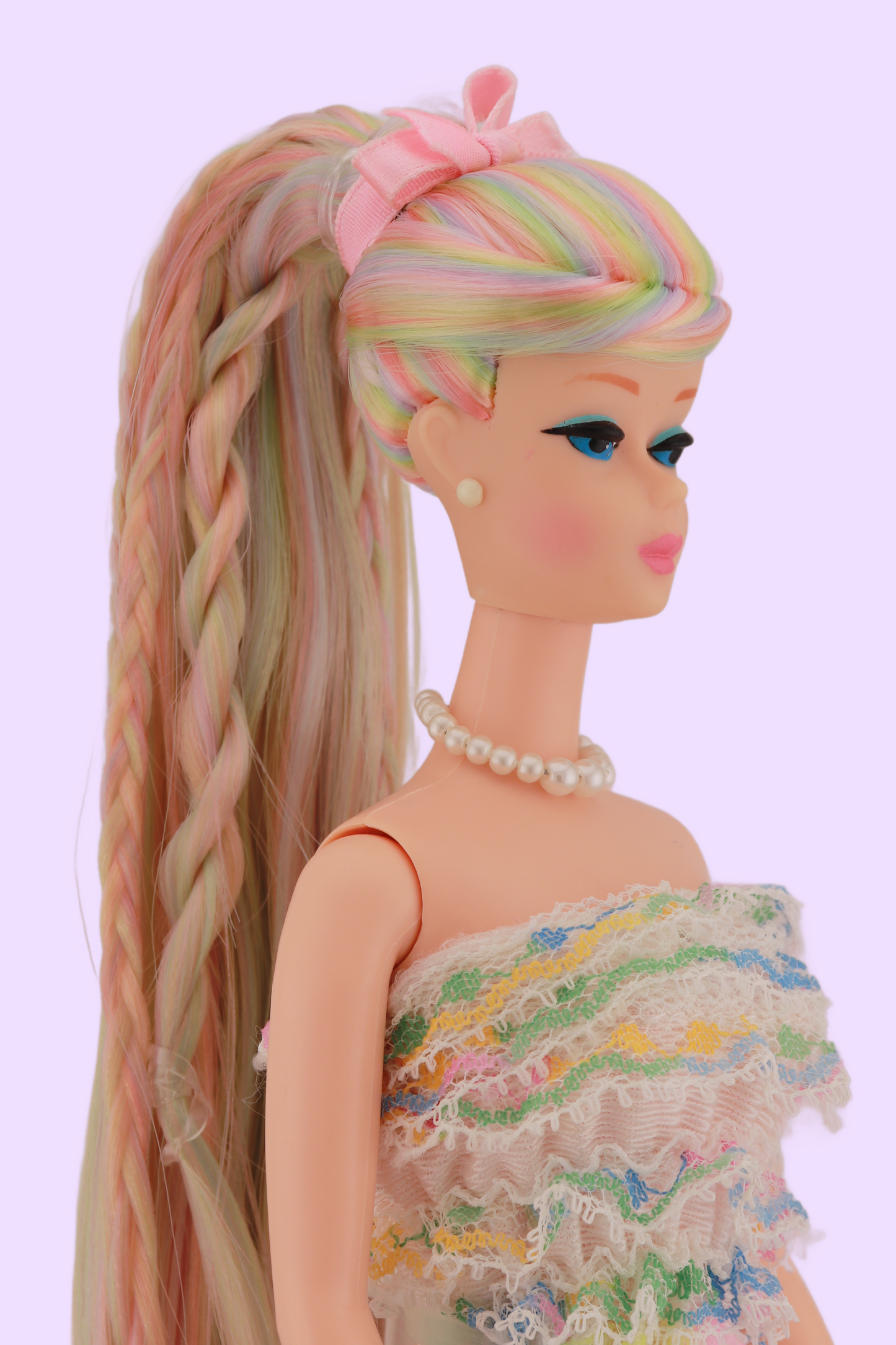Opal Rainbow Swirl Ponytail Barbie OOAK