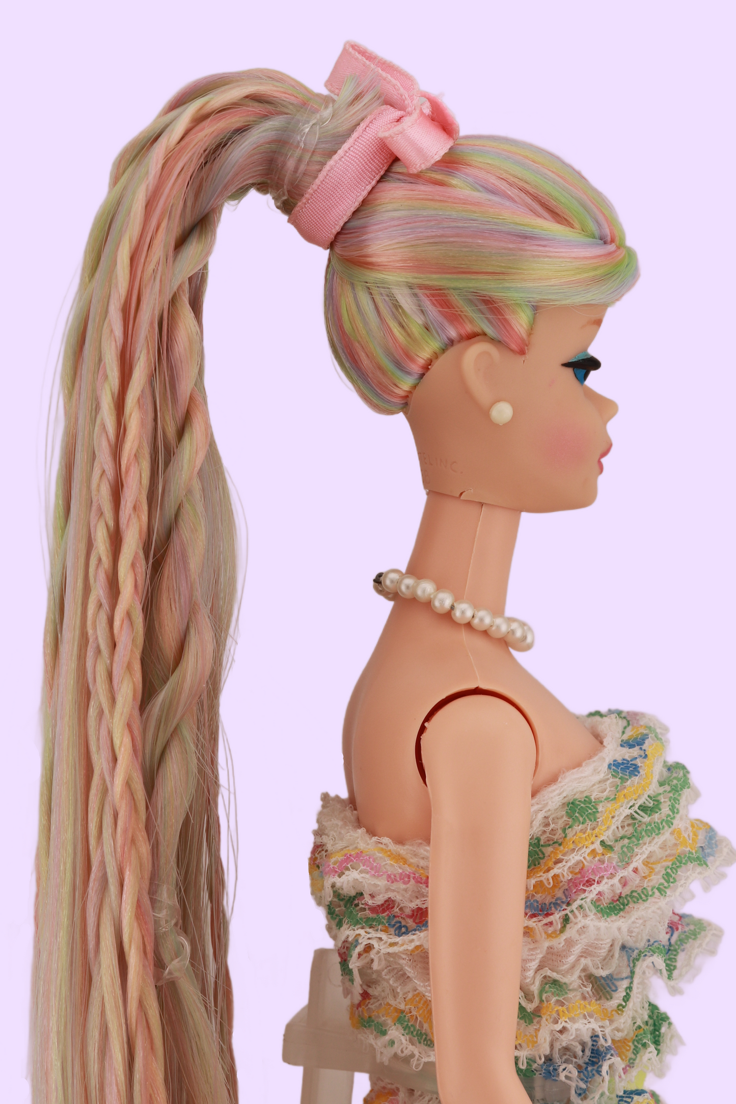 Opal Rainbow Swirl Ponytail Barbie OOAK