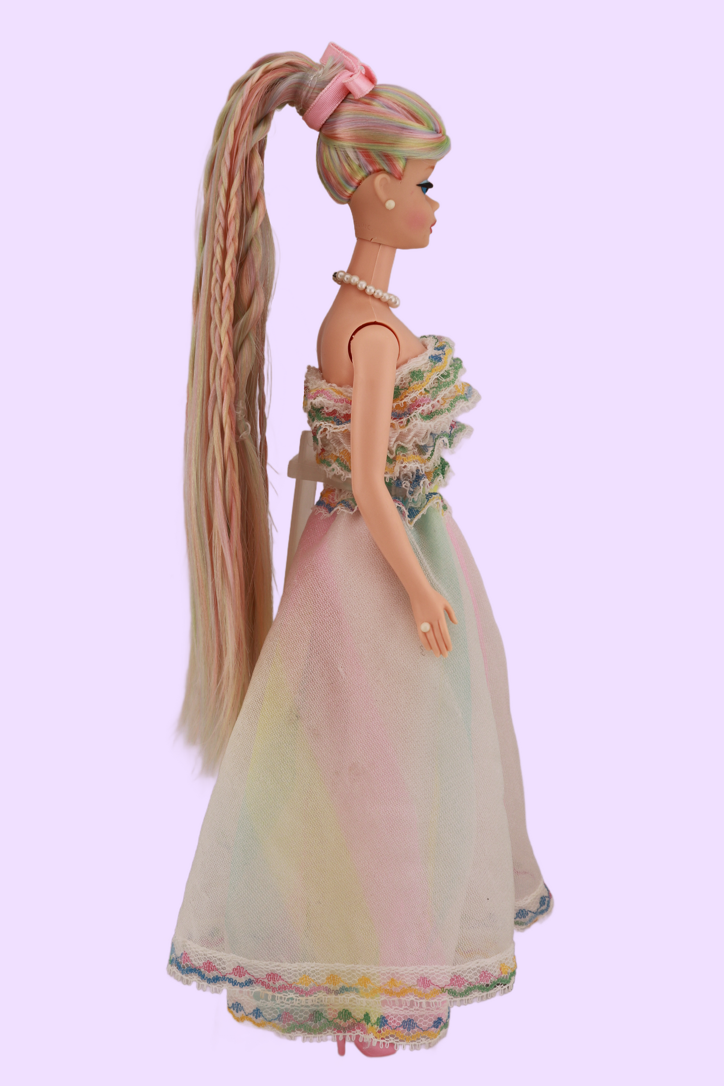 Opal Rainbow Swirl Ponytail Barbie OOAK