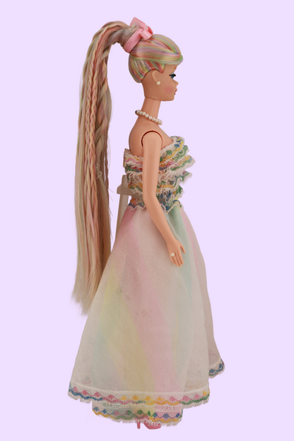 Opal Rainbow Swirl Ponytail Barbie OOAK
