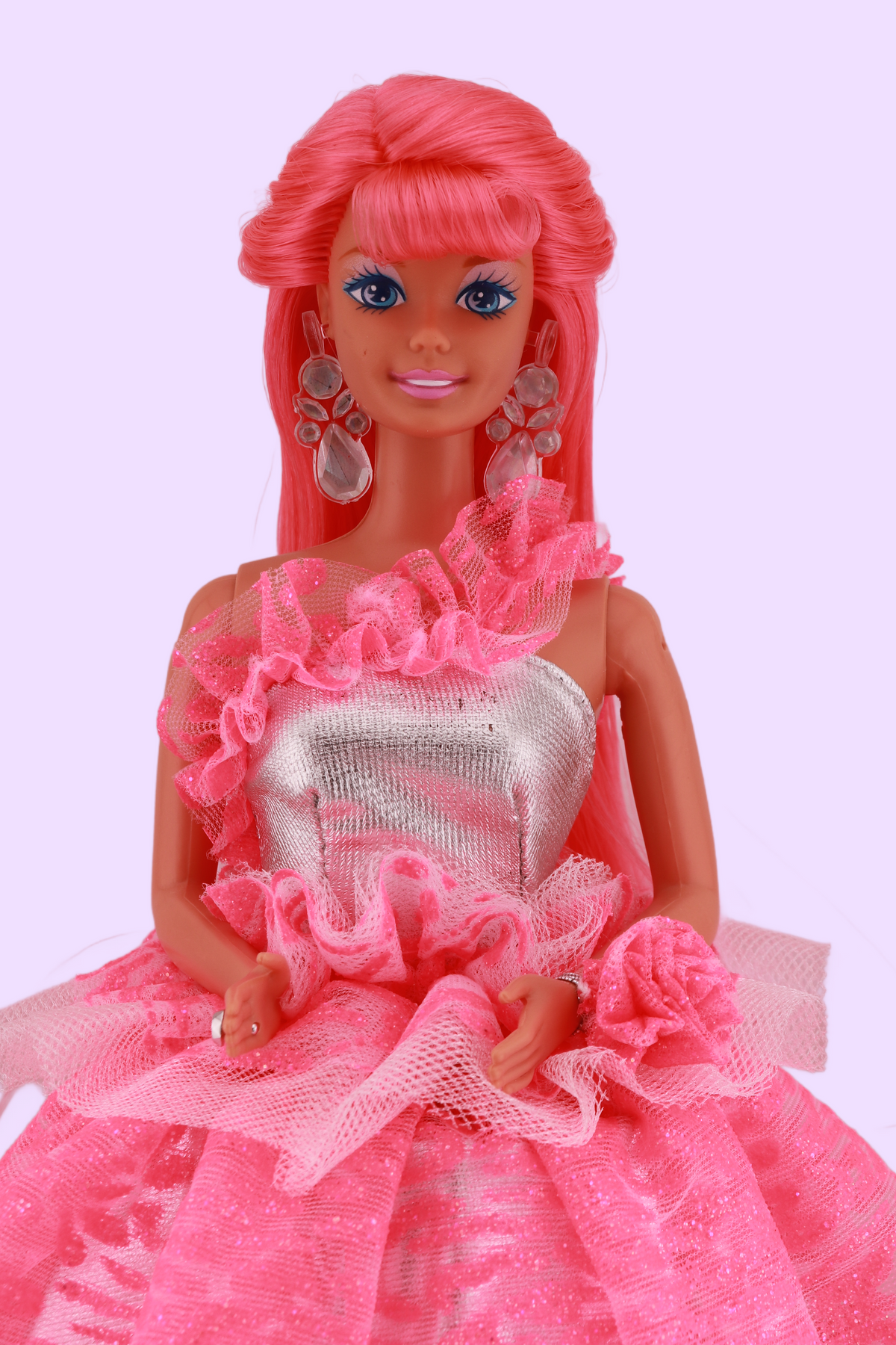 Custom Neon Pink Hair 3 Looks Barbie (1995)