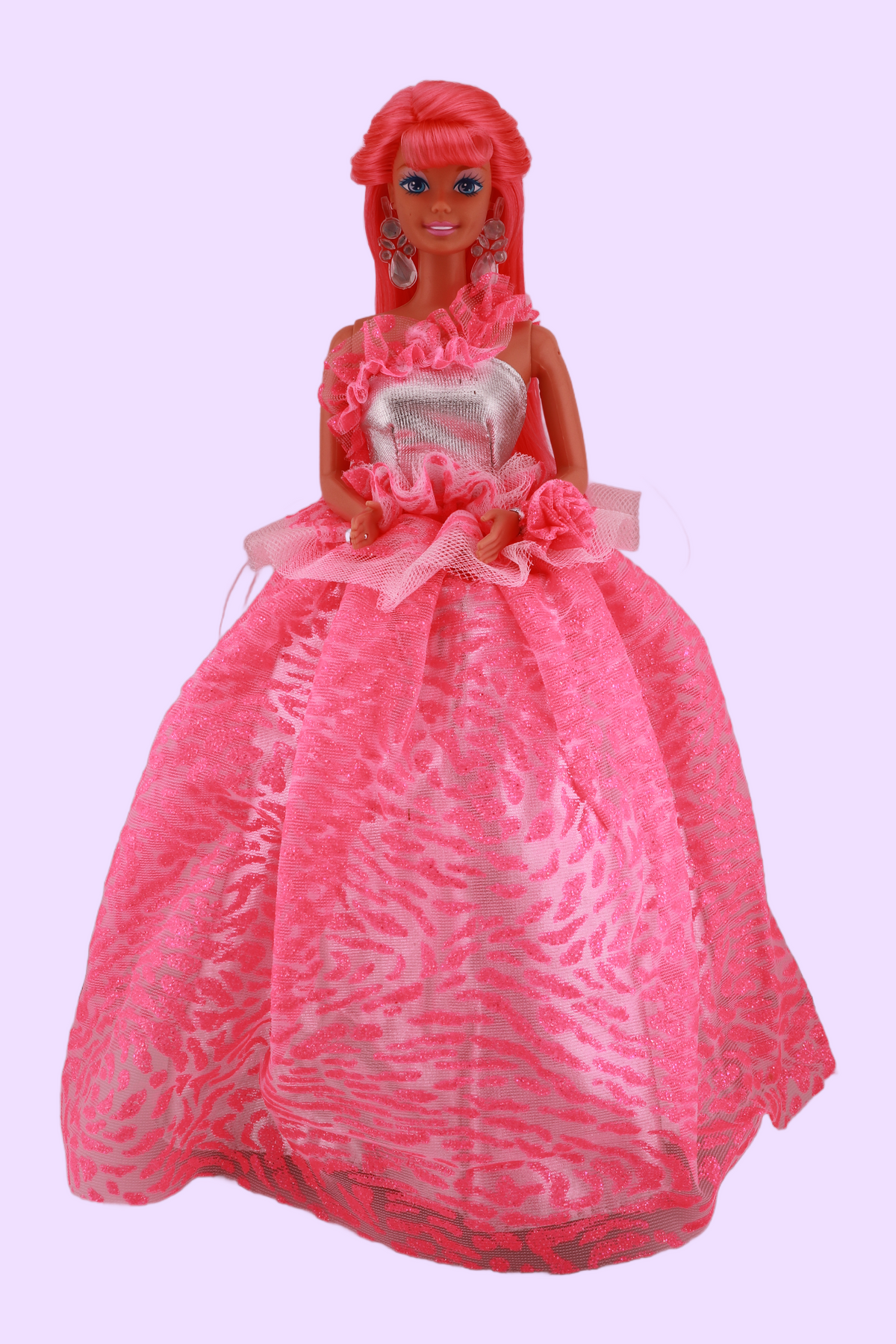 Custom Neon Pink Hair 3 Looks Barbie (1995)