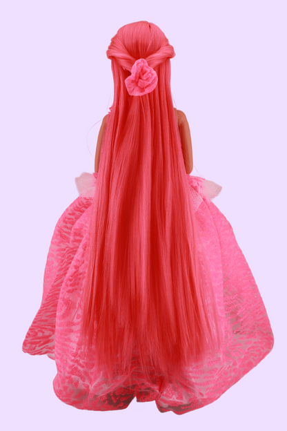 Custom Neon Pink Hair 3 Looks Barbie (1995)