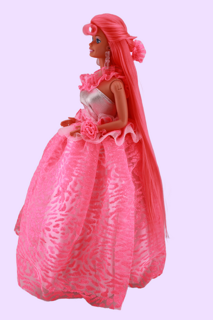 Custom Neon Pink Hair 3 Looks Barbie (1995)