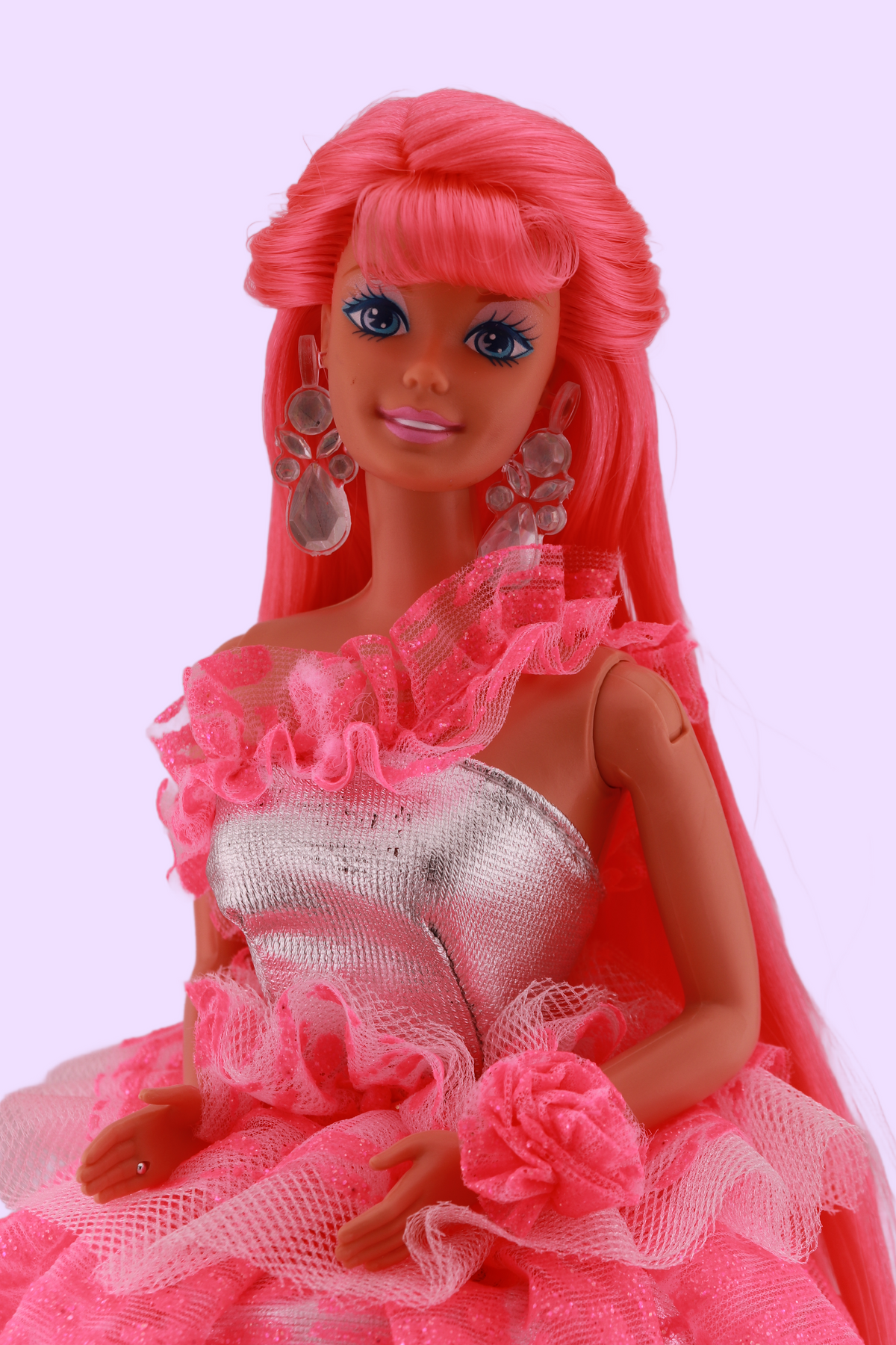 Custom Neon Pink Hair 3 Looks Barbie (1995)