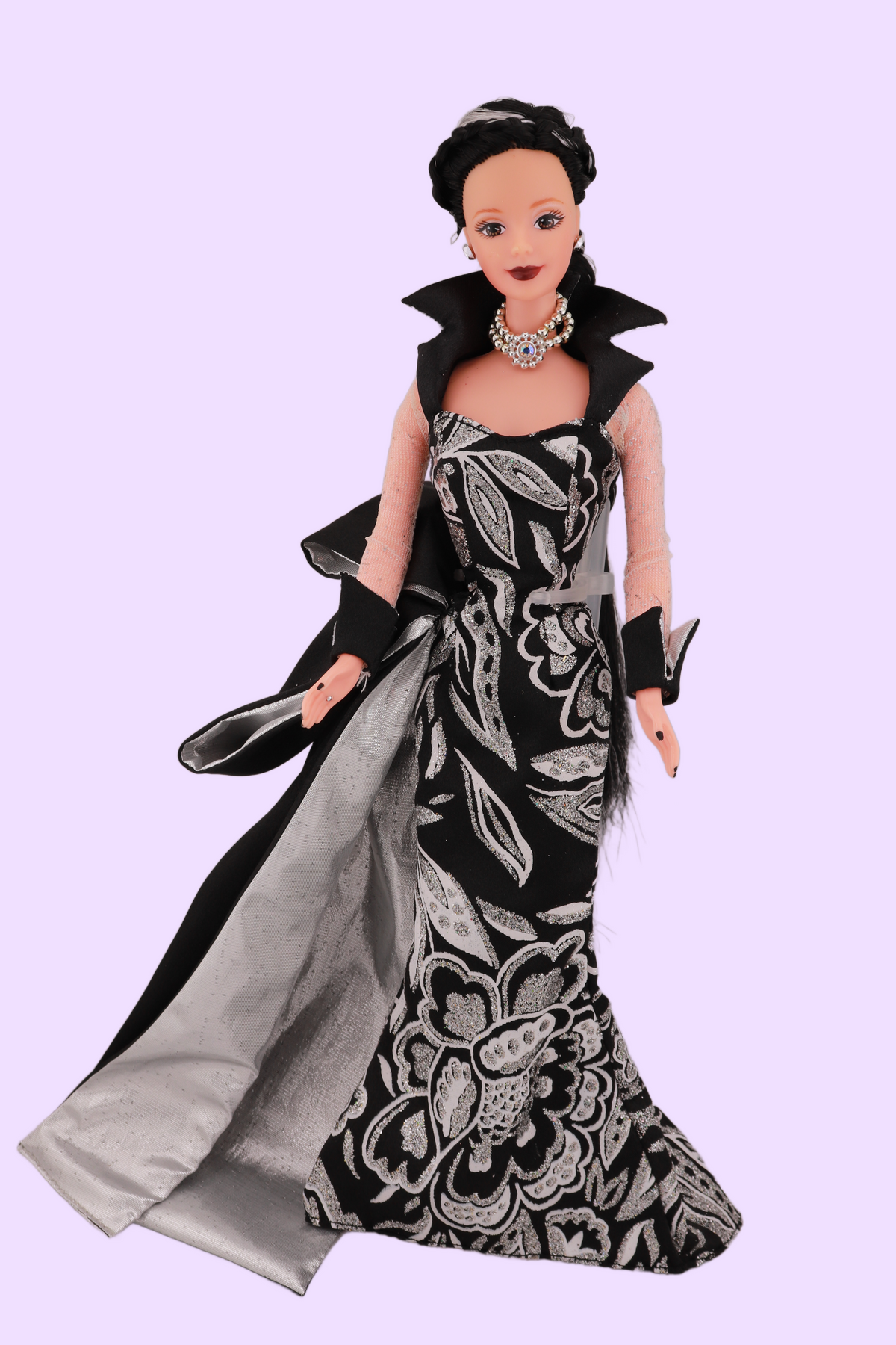 Gothic Silver and Black Barbie