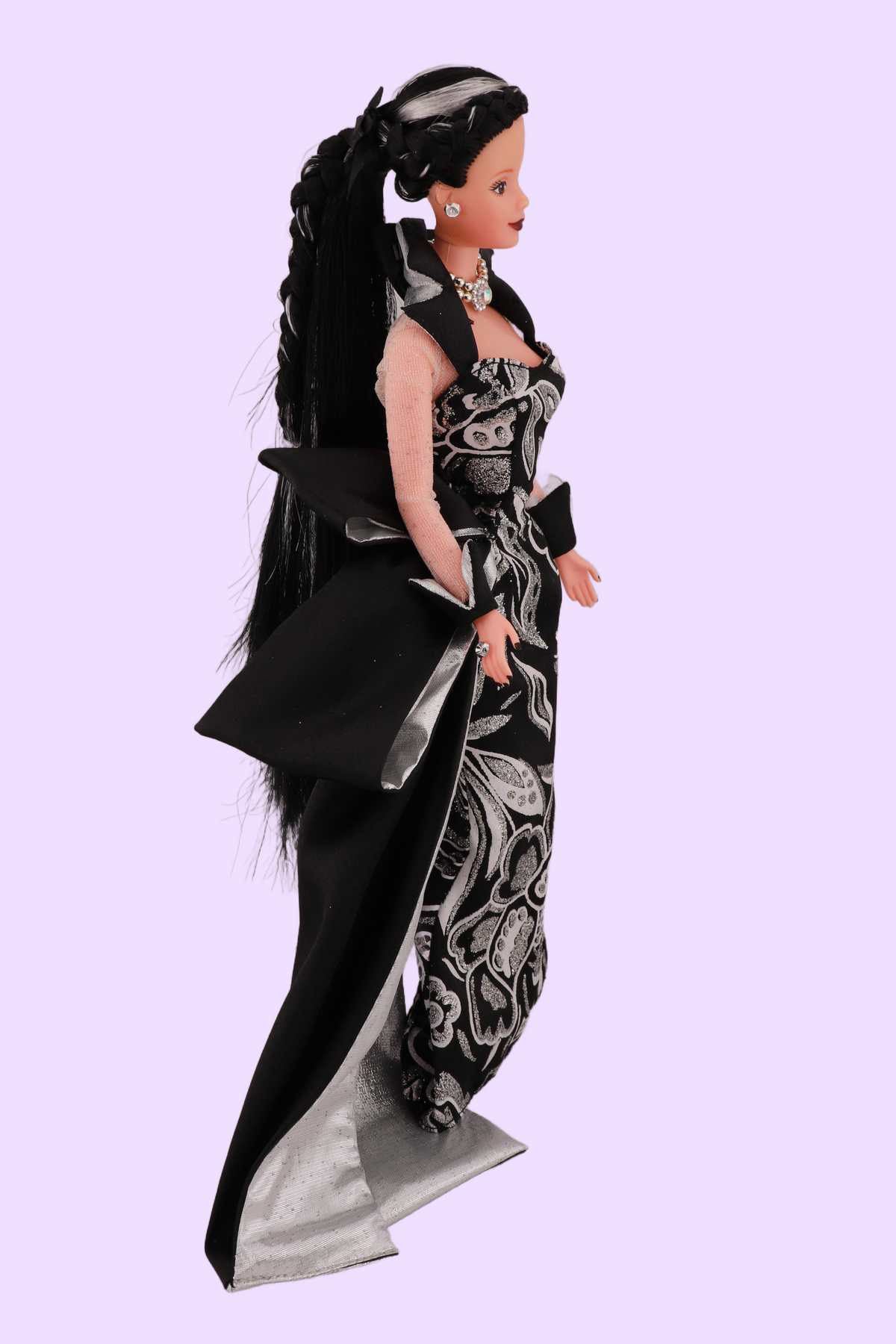Gothic Silver and Black Barbie