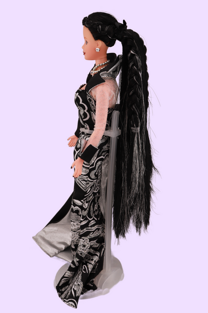 Gothic Silver and Black Barbie