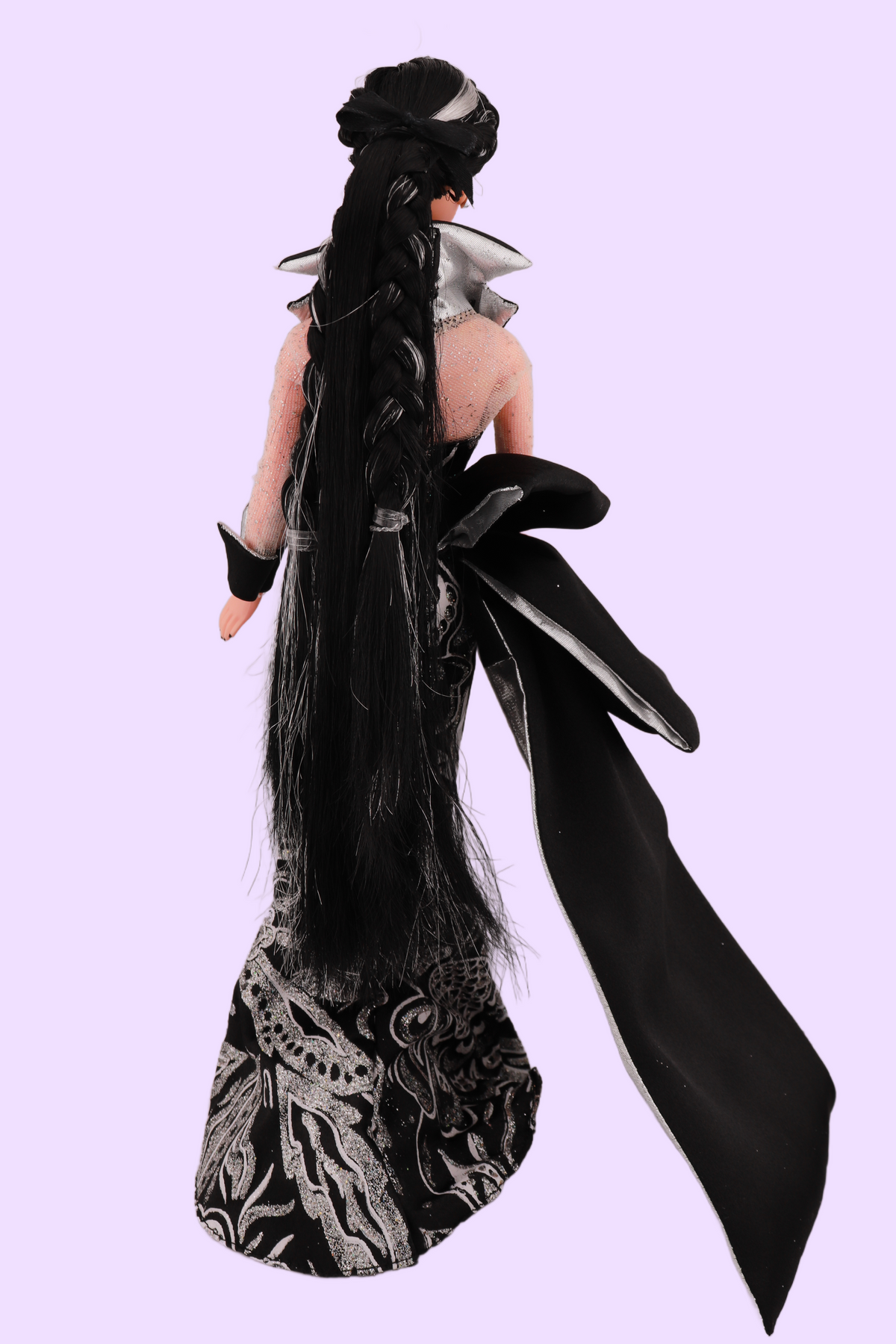 Gothic Silver and Black Barbie