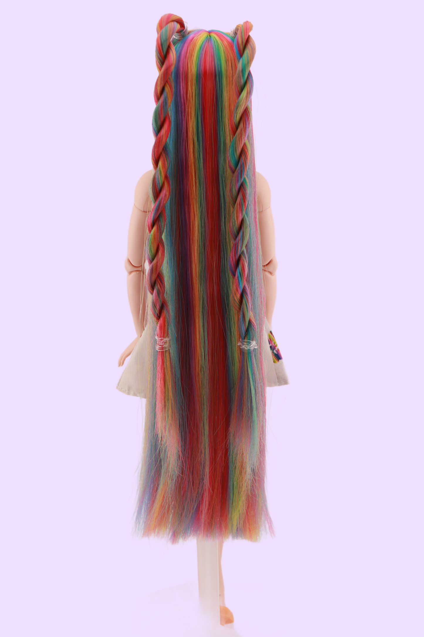 Signature Rainbow Hair Custom Reroot Odile Barbie