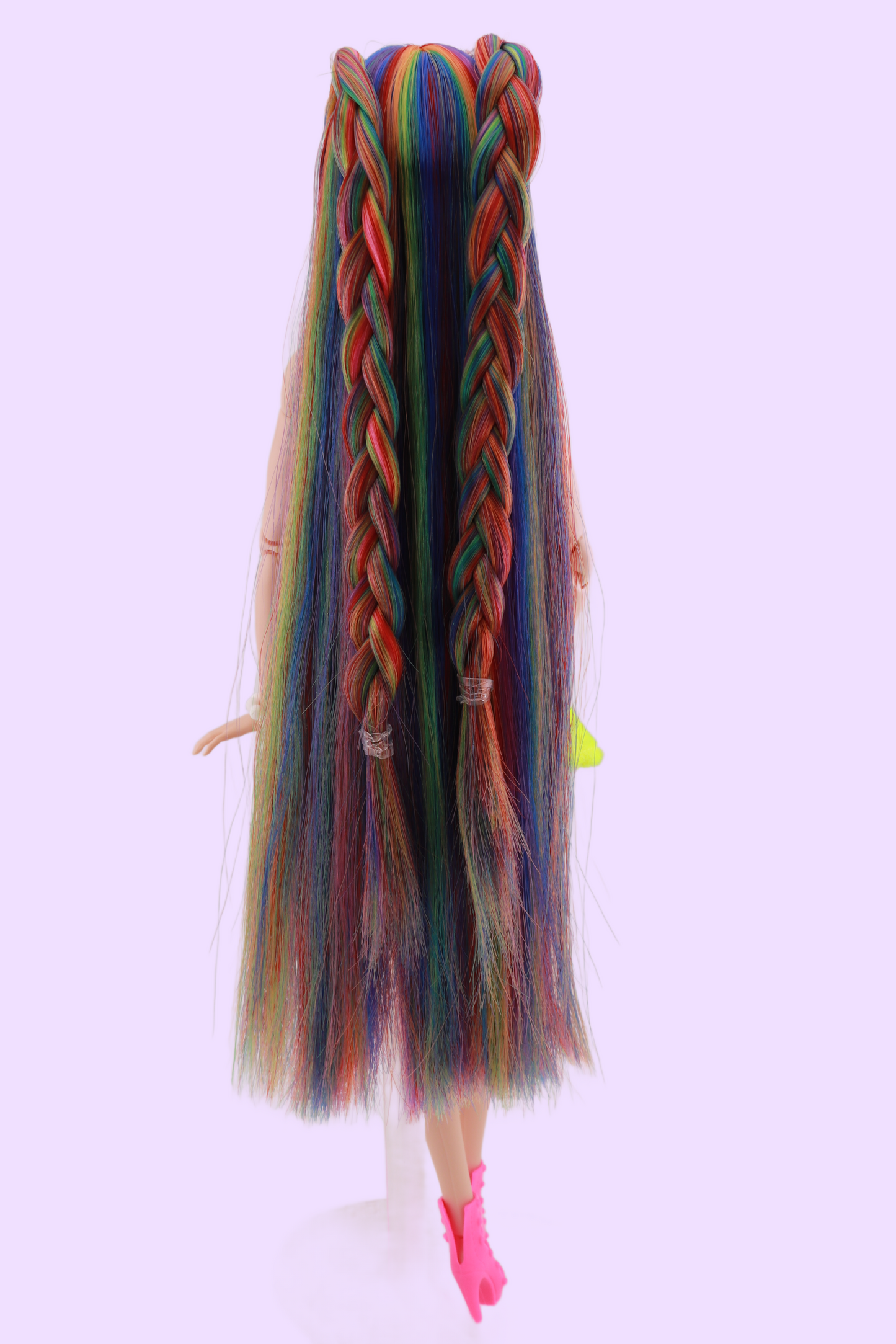 Signature Bold Rainbow Hair Custom Reroot Odile Barbie