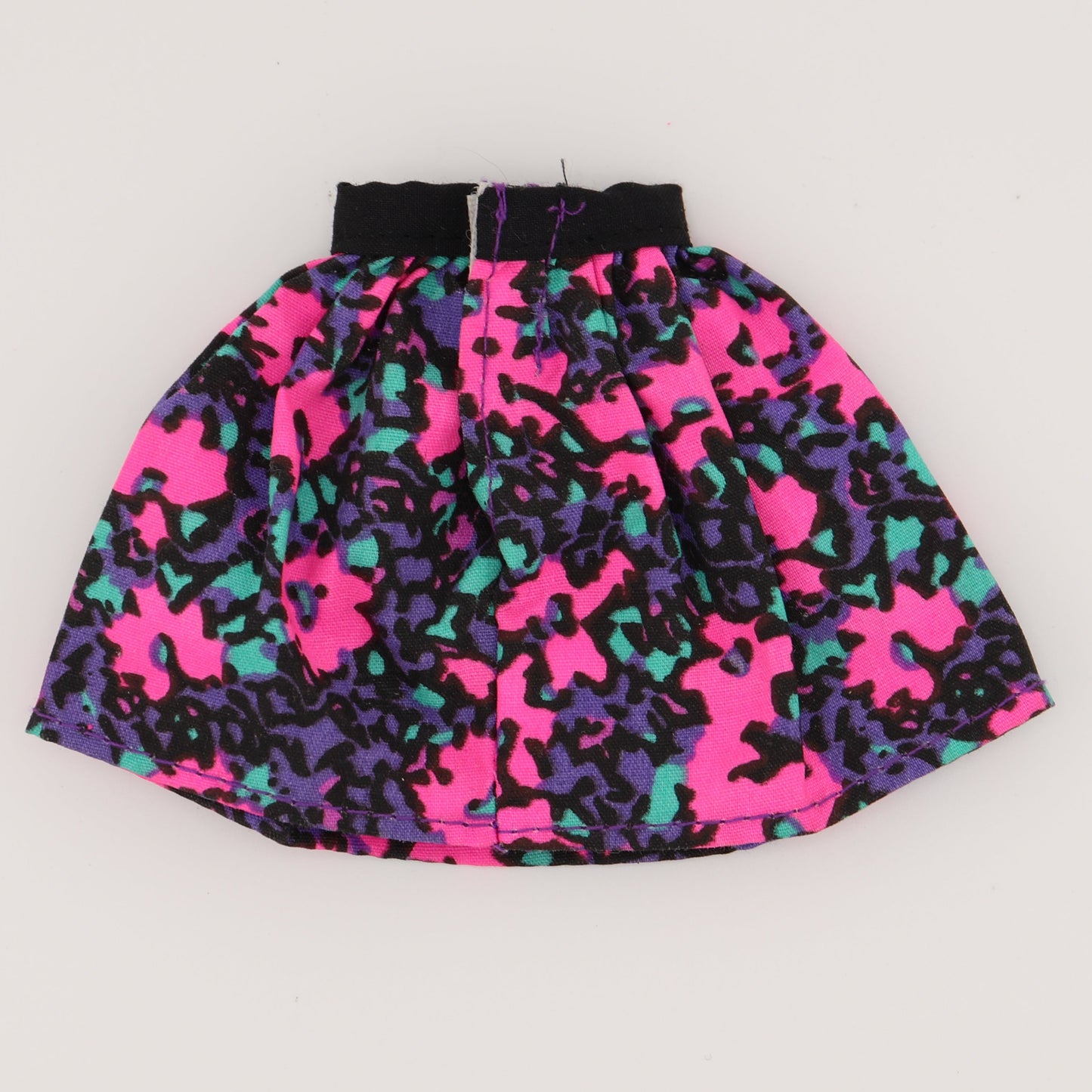 Black, Purple and Pink Floral Skirt