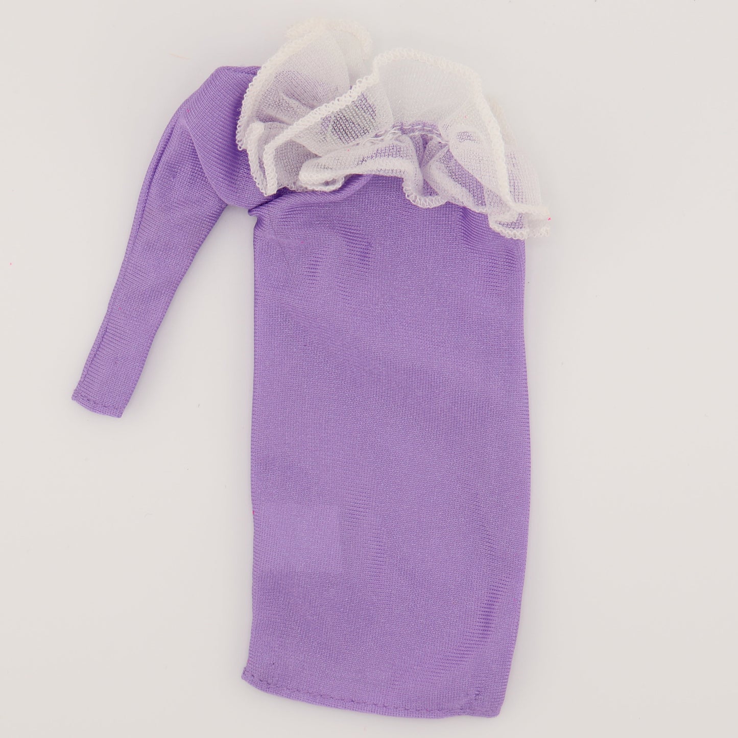 Purple One Sleeve Dress with Ruffle (1989)