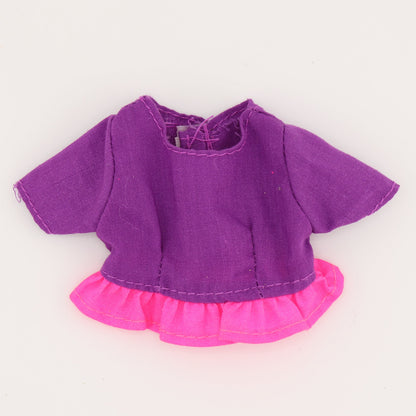 Purple Top with Pink Ruffle