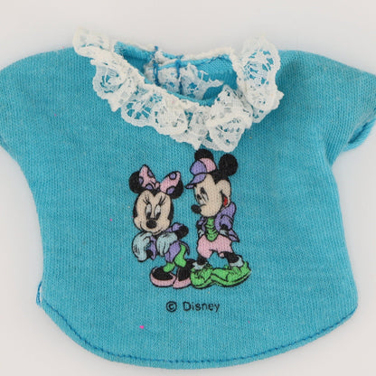 Mickey and Minnie Mouse Disney Blue Top with Ruffle