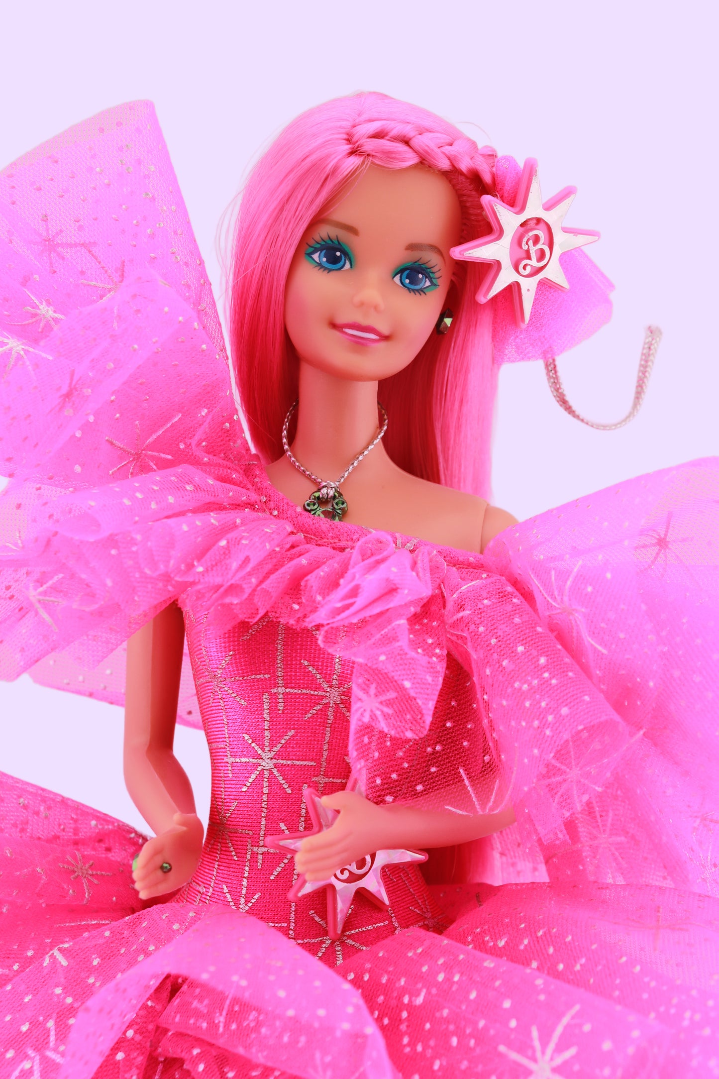 Pink Princess 1990 Holiday Barbie Reroot