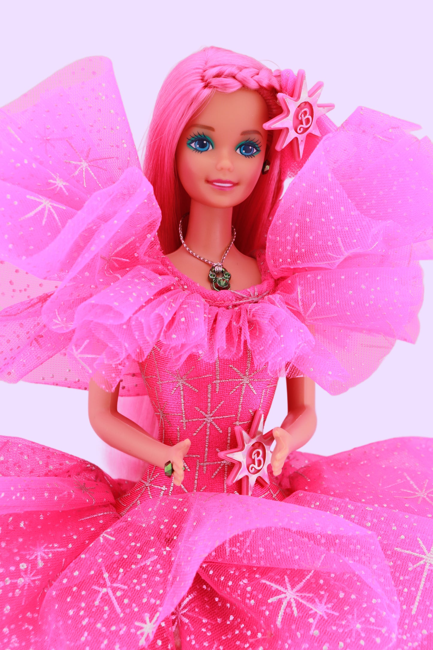 Pink Princess 1990 Holiday Barbie Reroot