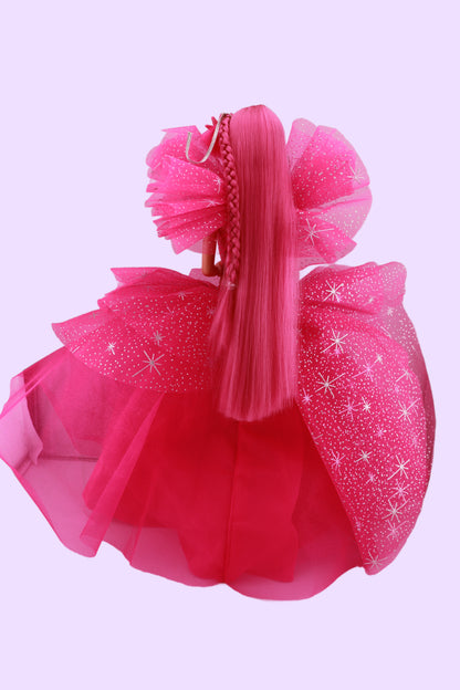 Pink Princess 1990 Holiday Barbie Reroot