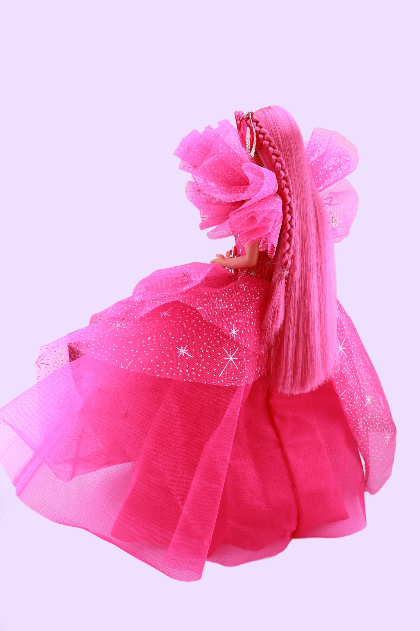 Pink Princess 1990 Holiday Barbie Reroot